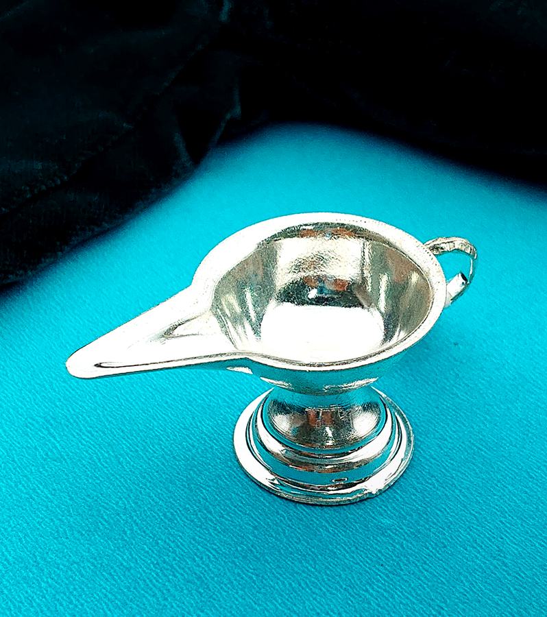 Traditional Silver Baby Feeding Sangu
